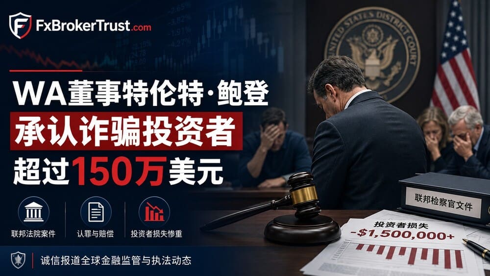 假借外匯投資募資150萬澳元，西澳前董事當庭認罪