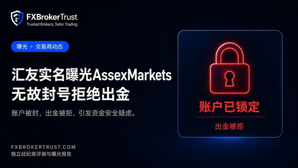 汇友实名曝光AssexMarkets无故封号拒绝出金