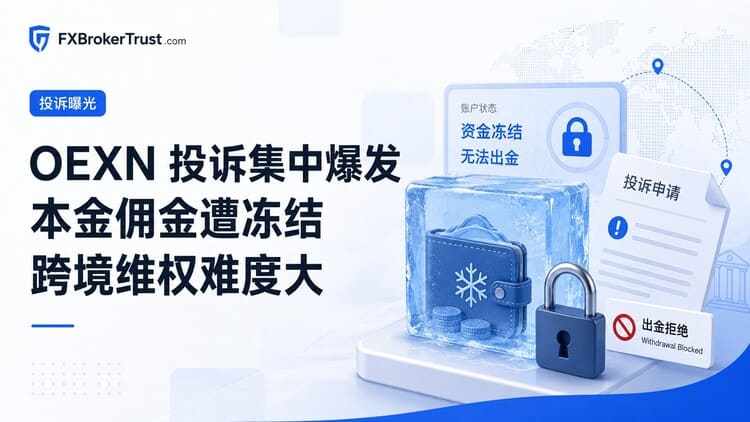 OEXN 投诉集中爆发 本金佣金遭冻结跨境维权难度大