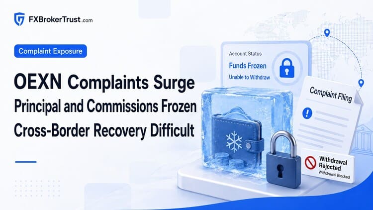 OEXN Withdrawal Complaints: Investor Funds Frozen