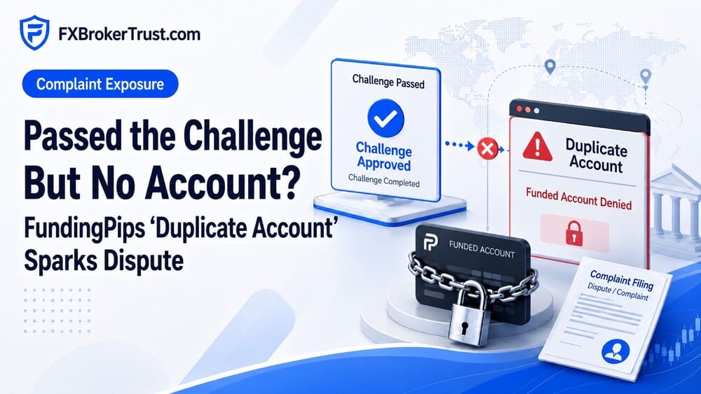 FundingPips Account Dispute After Challenge Pass